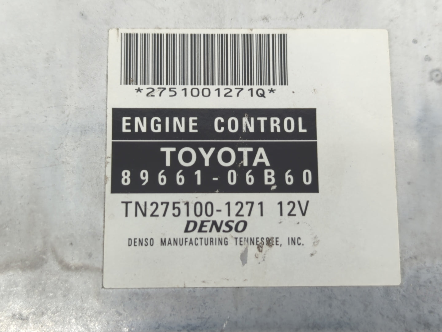 2005 Toyota Solara PCM Engine Control Computer ECU ECM PCU OEM P/N:89661-06B60 Fits OEM Used Auto Parts - Oemusedautoparts1.