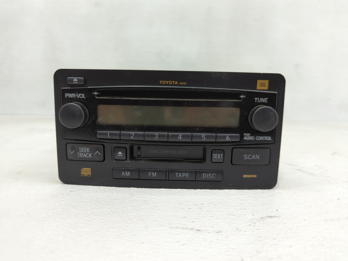 2005 Toyota Tundra Radio AM FM Cd Player Receiver Replacement P/N:122000-5940A101 86120-0C130 Fits OEM Used Auto Parts - Oem