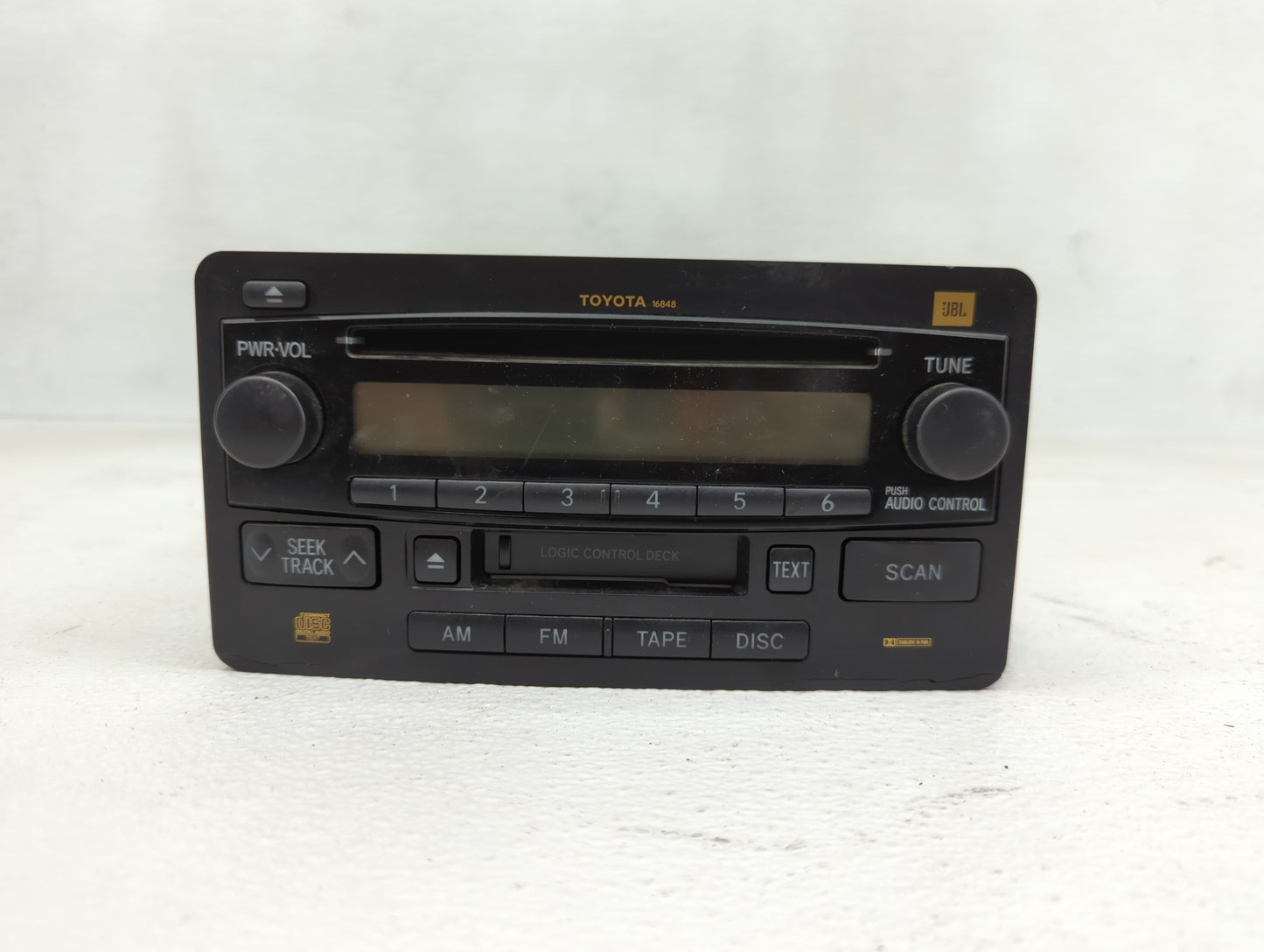 2005 Toyota Tundra Radio AM FM Cd Player Receiver Replacement P/N:122000-5940A101 86120-0C130 Fits OEM Used Auto Parts - Oem