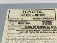 2005 Toyota Tundra Radio AM FM Cd Player Receiver Replacement P/N:122000-5940A101 86120-0C130 Fits OEM Used Auto Parts - Oem