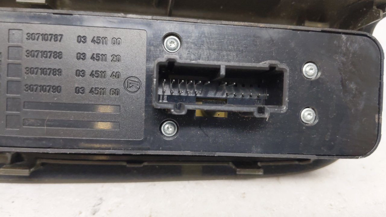 2005 Volvo V40 Master Power Window Switch Replacement Driver Side Left Fits OEM Used Auto Parts - Oemusedautoparts1.com