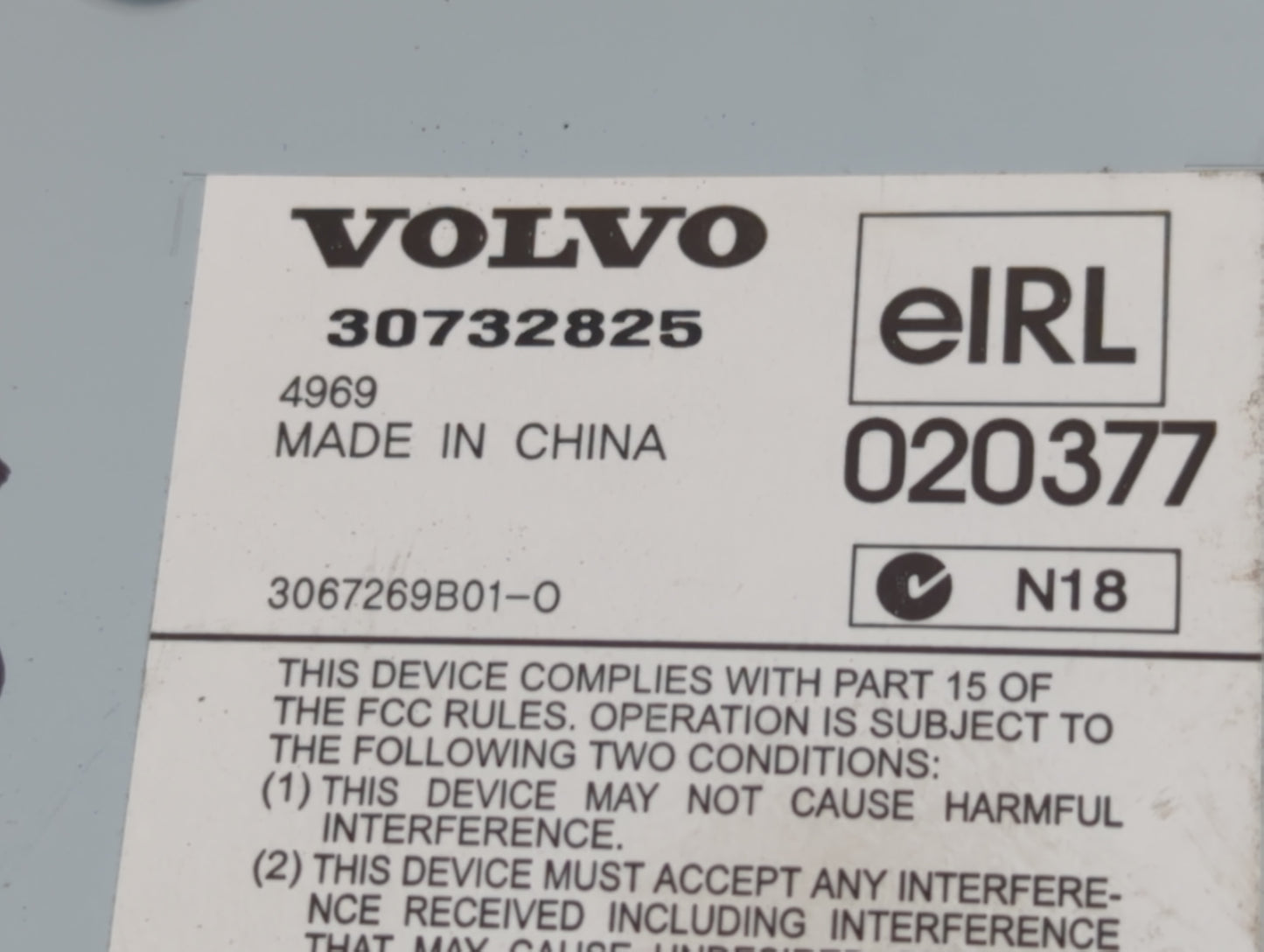 2003-2009 Volvo Xc90 Radio AM FM Cd Player Receiver Replacement P/N:30732825 Fits Fits 2003 2004 2005 2006 2007 2008 2009 20