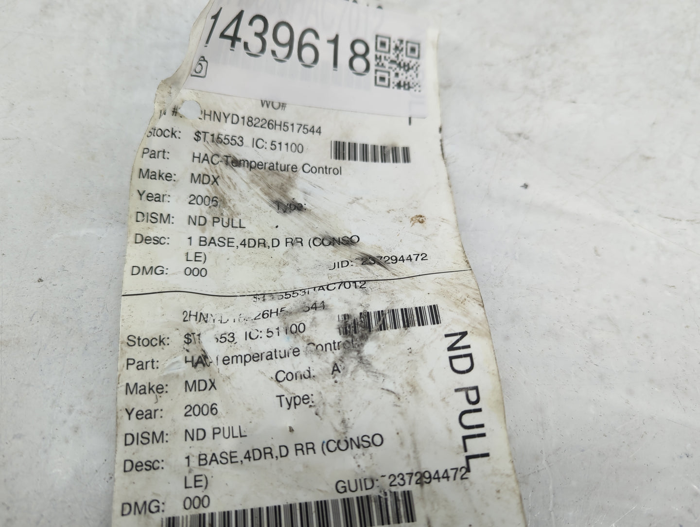 2001-2006 Acura Mdx Climate Control Module Temperature AC/Heater Replacement Fits Fits 2001 2002 2003 2004 2005 2006 OEM Use