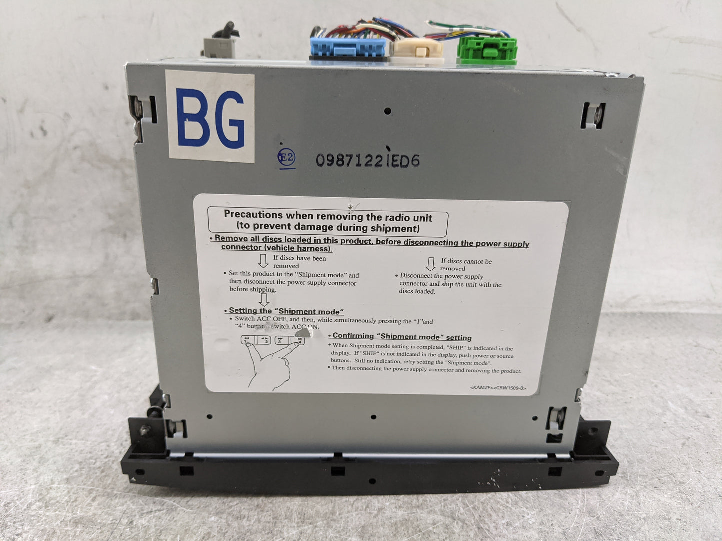 2005-2006 Acura Mdx Radio AM FM Cd Player Receiver Replacement P/N:39101-S3V-A180 DEX-6147ZH02 Fits Fits 2005 2006 OEM Used 