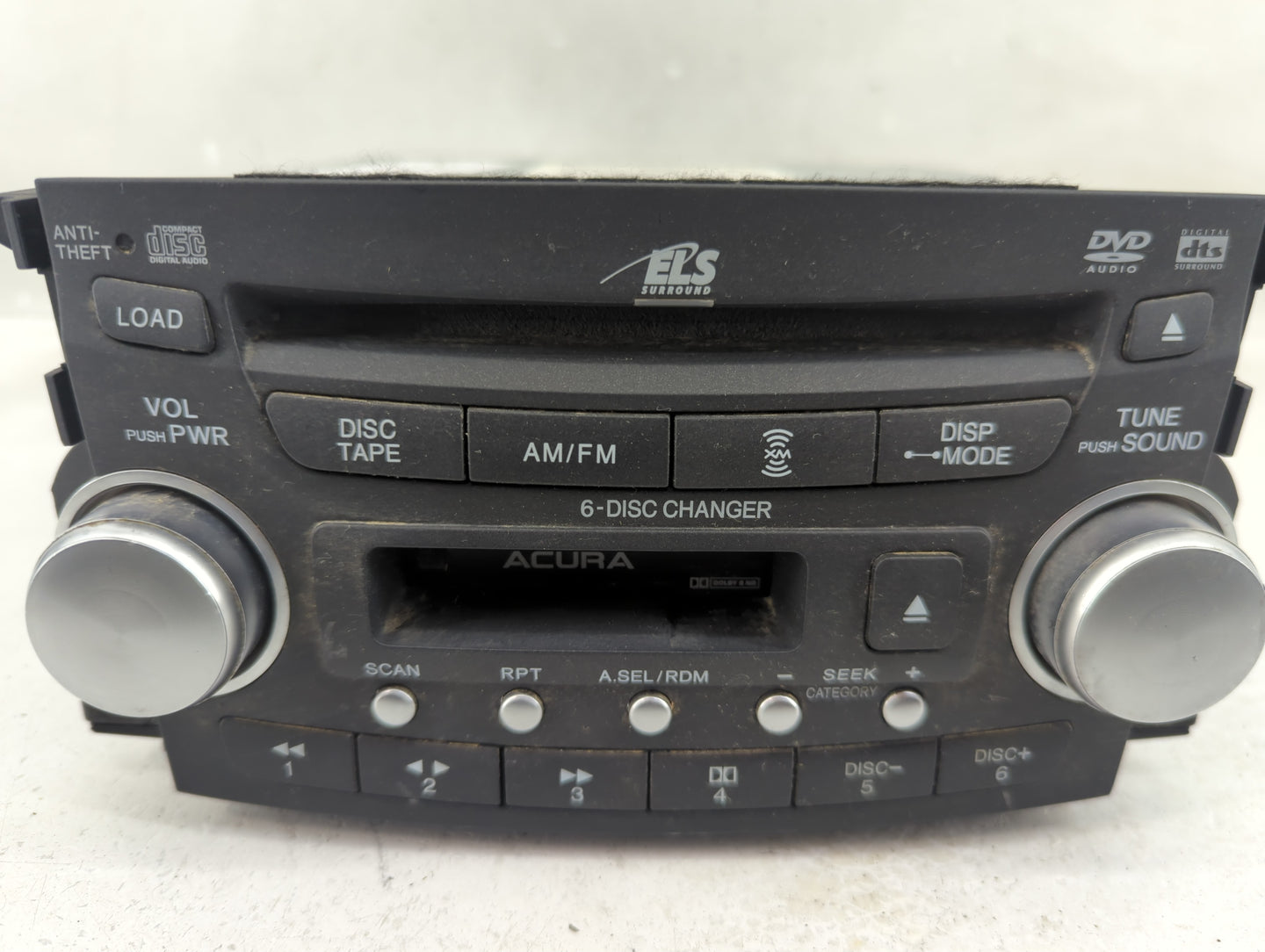 2004-2006 Acura Tl Radio AM FM Cd Player Receiver Replacement P/N:39100-SEP-A410 Fits Fits 2004 2005 2006 OEM Used Auto Part