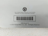 2006 Acura Tl Owners Manual Book Guide P/N:00X31-SEP-6203 OEM Used Auto Parts - Oemusedautoparts1.com