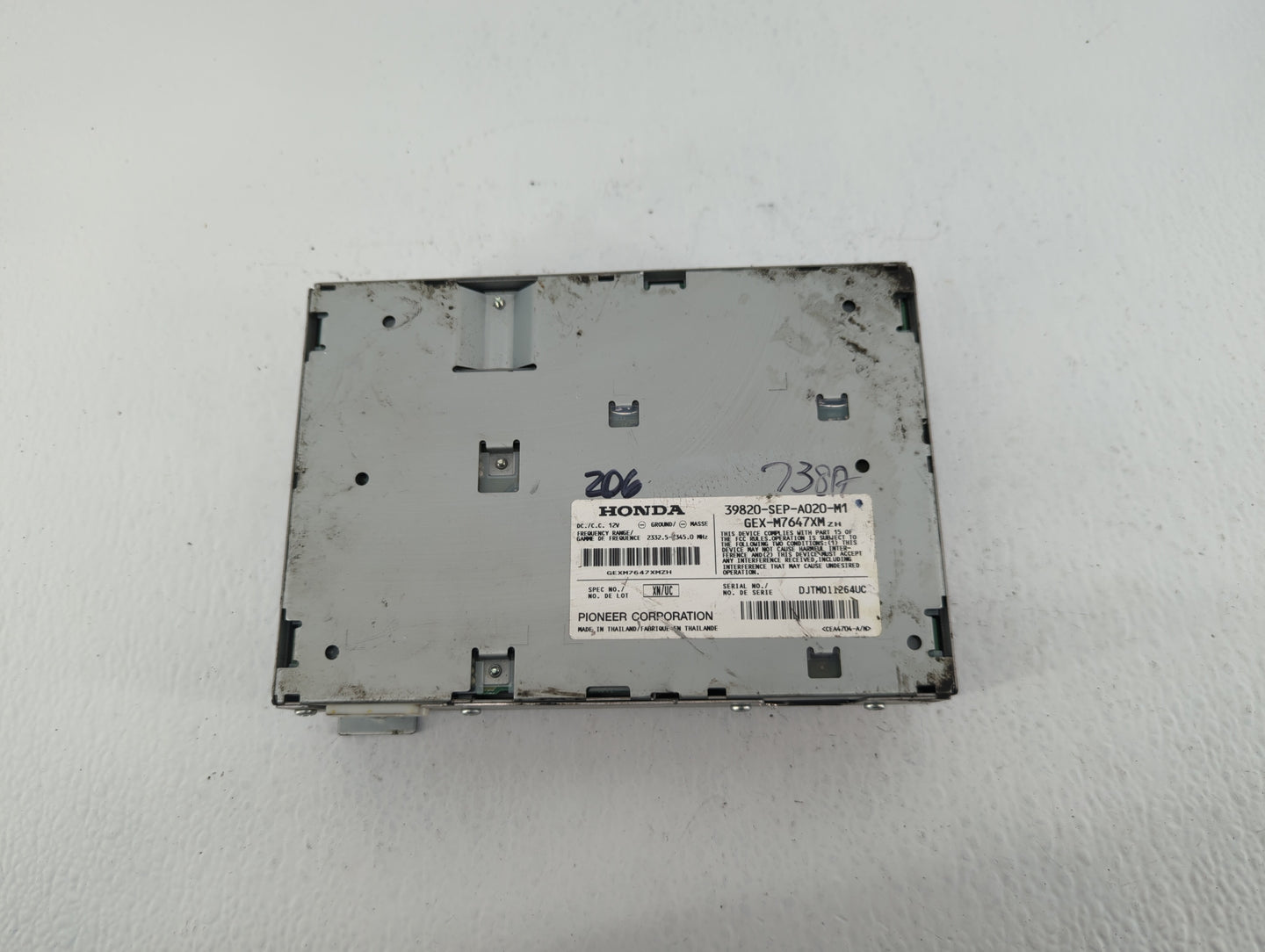 2004-2006 Acura Tl Radio AM FM Cd Player Receiver Replacement P/N:39100-SEP-A020 39100-SEP-A010 Fits Fits 2004 2005 2006 OEM