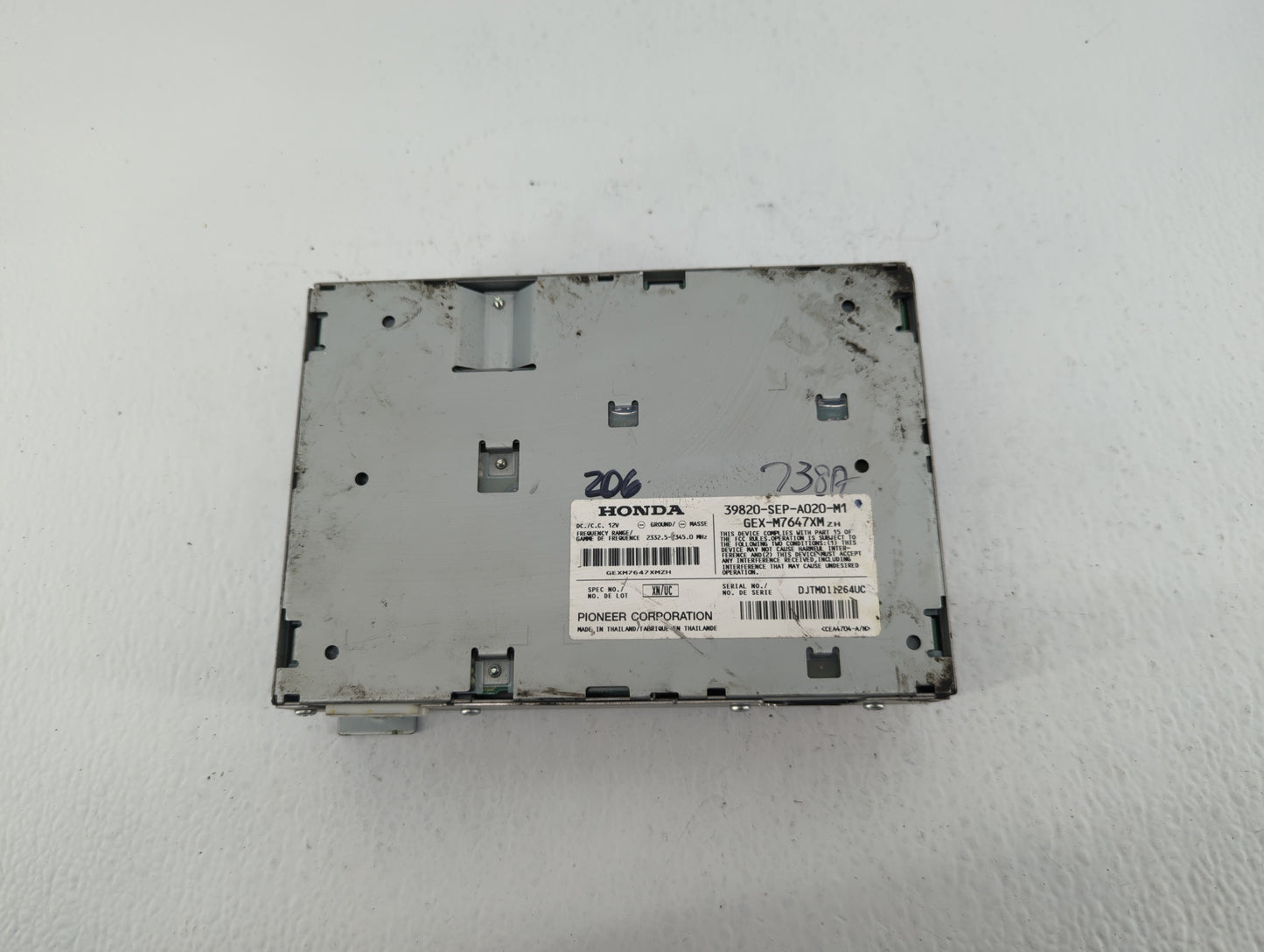 2004-2006 Acura Tl Radio AM FM Cd Player Receiver Replacement P/N:39100-SEP-A020 39100-SEP-A010 Fits Fits 2004 2005 2006 OEM