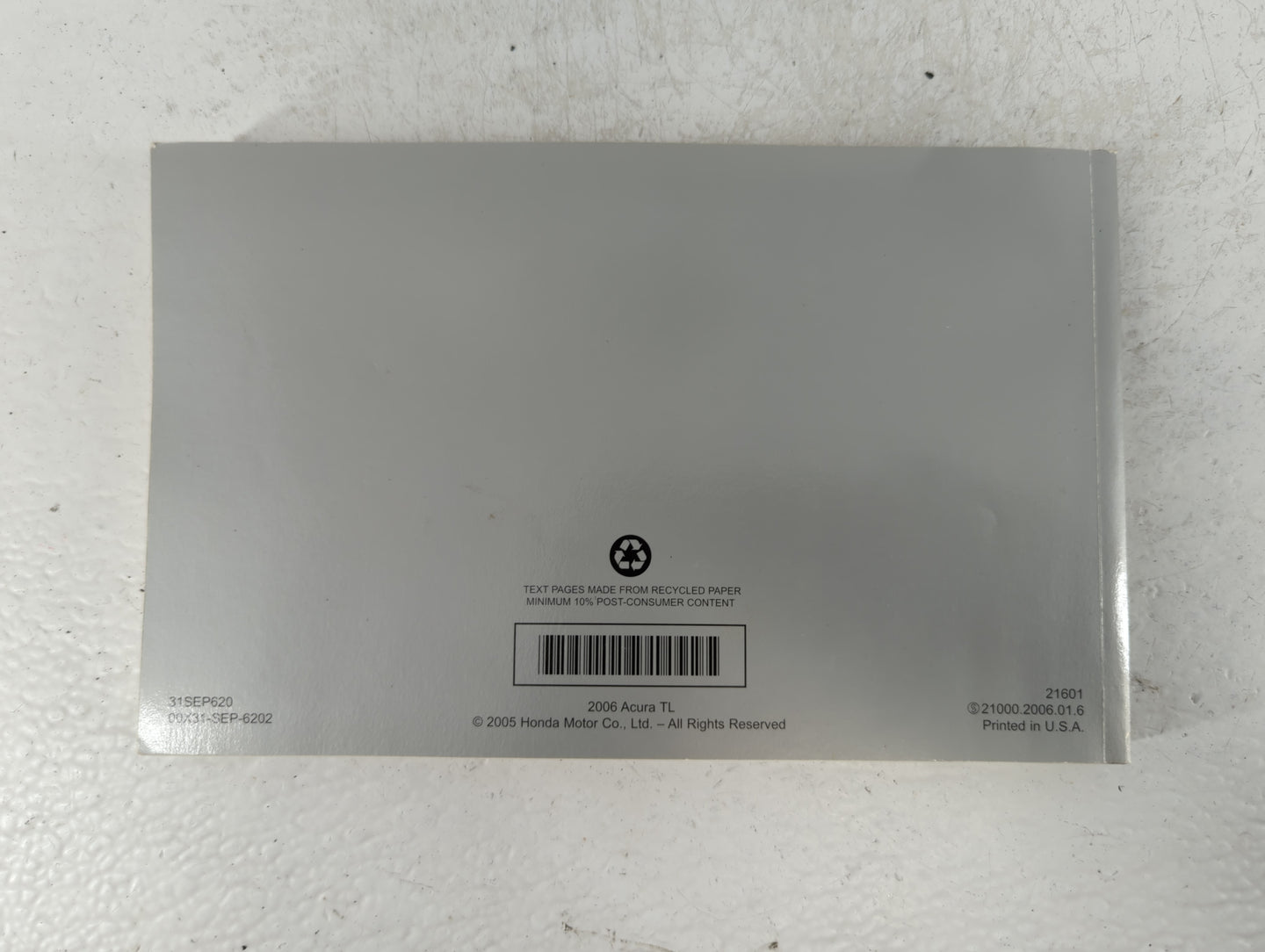 2006 Acura Tl Owners Manual Book Guide OEM Used Auto Parts - Oemusedautoparts1.com