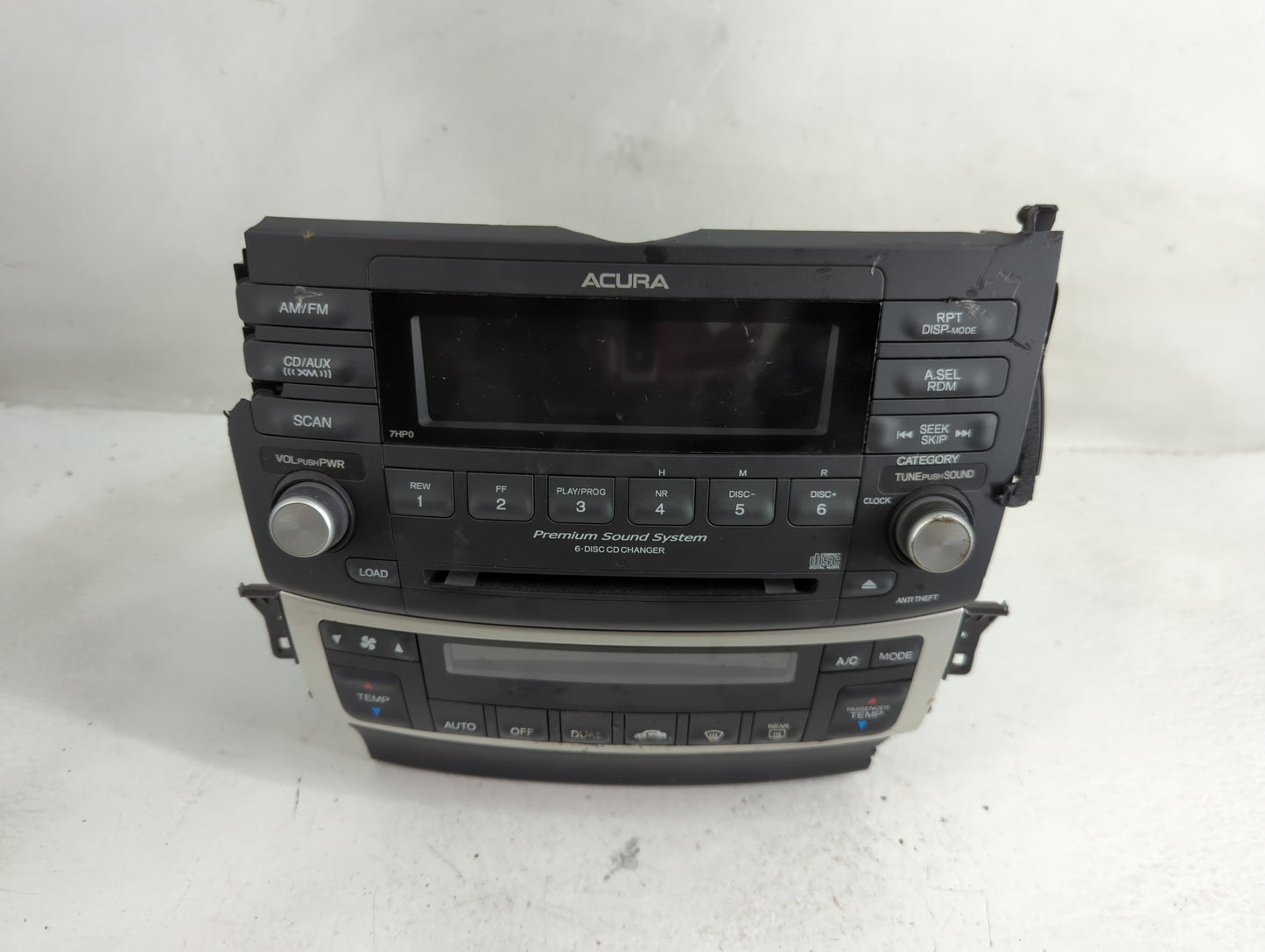 2006 Acura Tsx Radio AM FM Cd Player Receiver Replacement P/N:39175-SEC-L020-M1 Fits OEM Used Auto Parts - Oemusedautoparts1