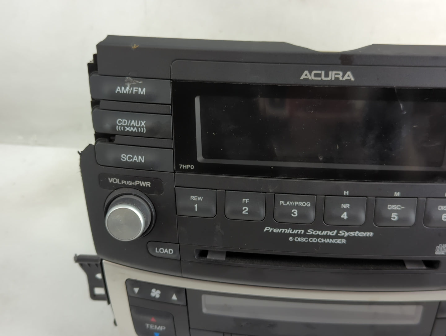 2006 Acura Tsx Radio AM FM Cd Player Receiver Replacement P/N:39175-SEC-L020-M1 Fits OEM Used Auto Parts - Oemusedautoparts1