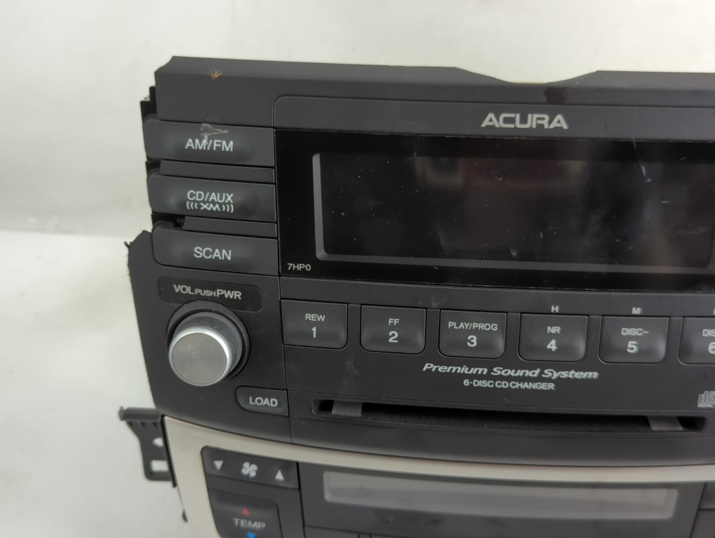 2006 Acura Tsx Radio AM FM Cd Player Receiver Replacement P/N:39175-SEC-L020-M1 Fits OEM Used Auto Parts - Oemusedautoparts1