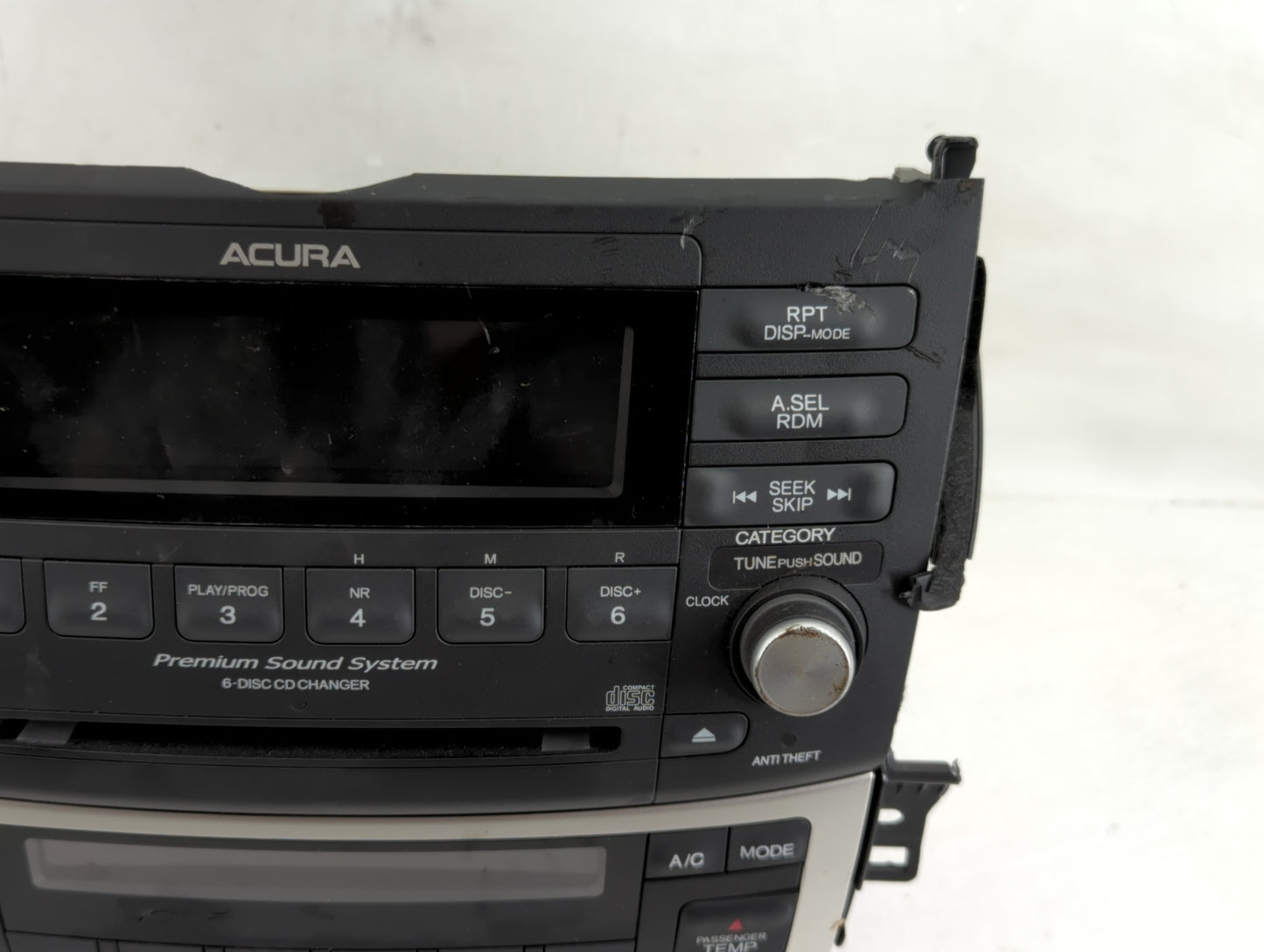2006 Acura Tsx Radio AM FM Cd Player Receiver Replacement P/N:39175-SEC-L020-M1 Fits OEM Used Auto Parts - Oemusedautoparts1