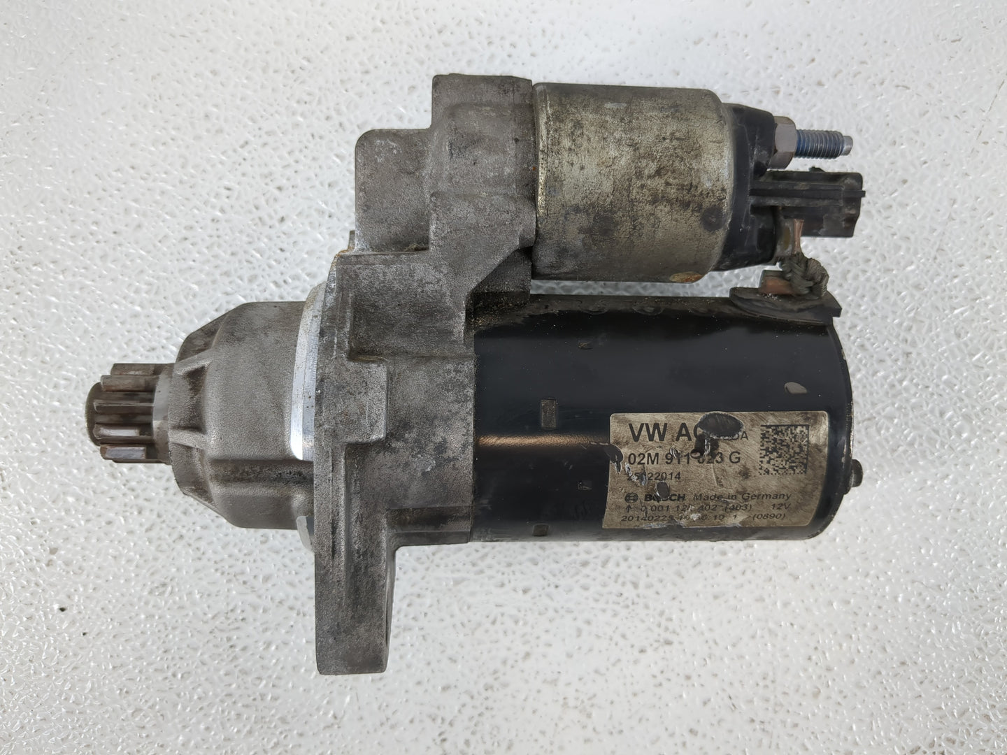 2006-2013 Audi A3 Car Starter Motor Solenoid OEM P/N:02M 911 023 G Fits OEM Used Auto Parts - Oemusedautoparts1.com