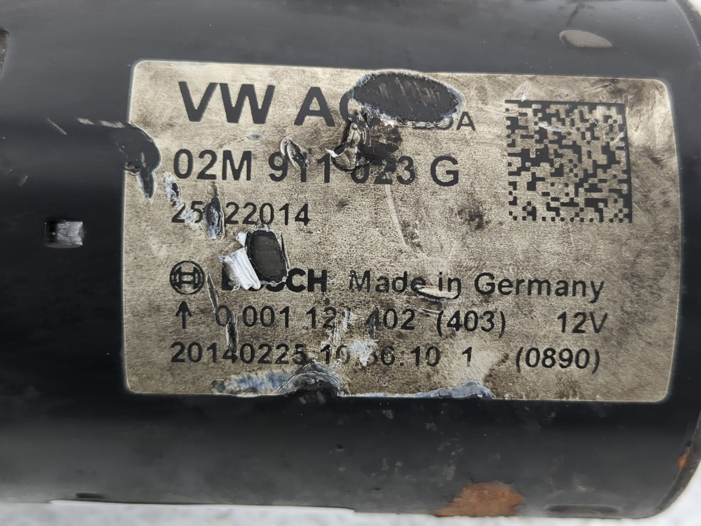 2006-2013 Audi A3 Car Starter Motor Solenoid OEM P/N:02M 911 023 G Fits OEM Used Auto Parts - Oemusedautoparts1.com