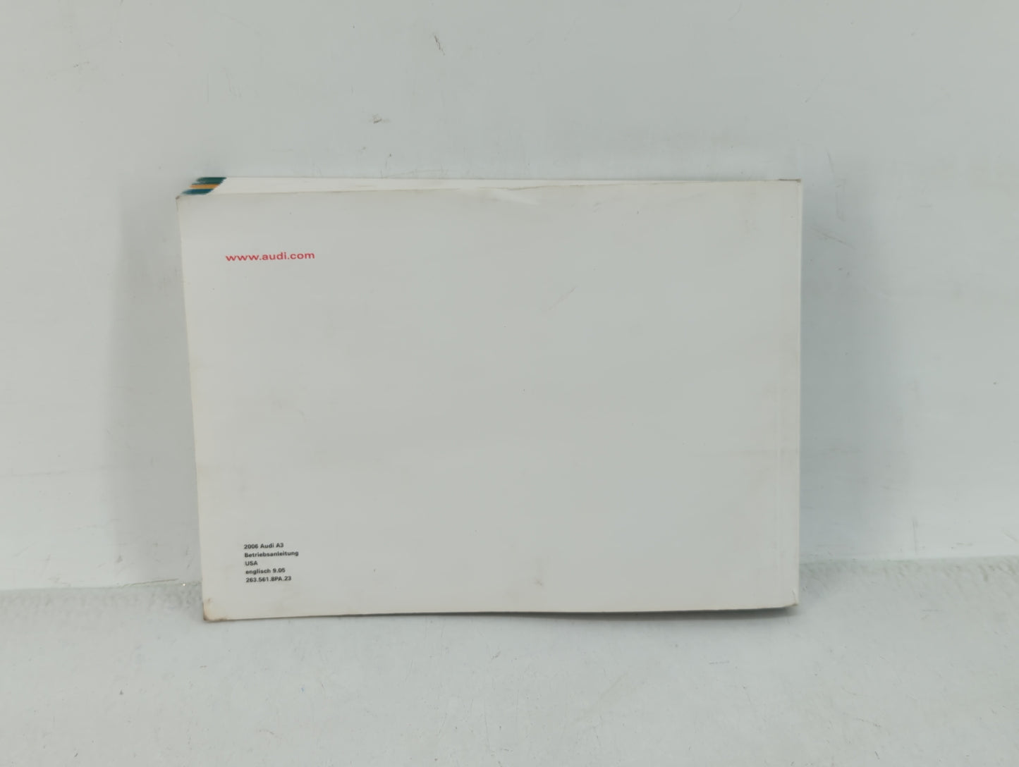 2006 Audi A3 Owners Manual Book Guide OEM Used Auto Parts - Oemusedautoparts1.com