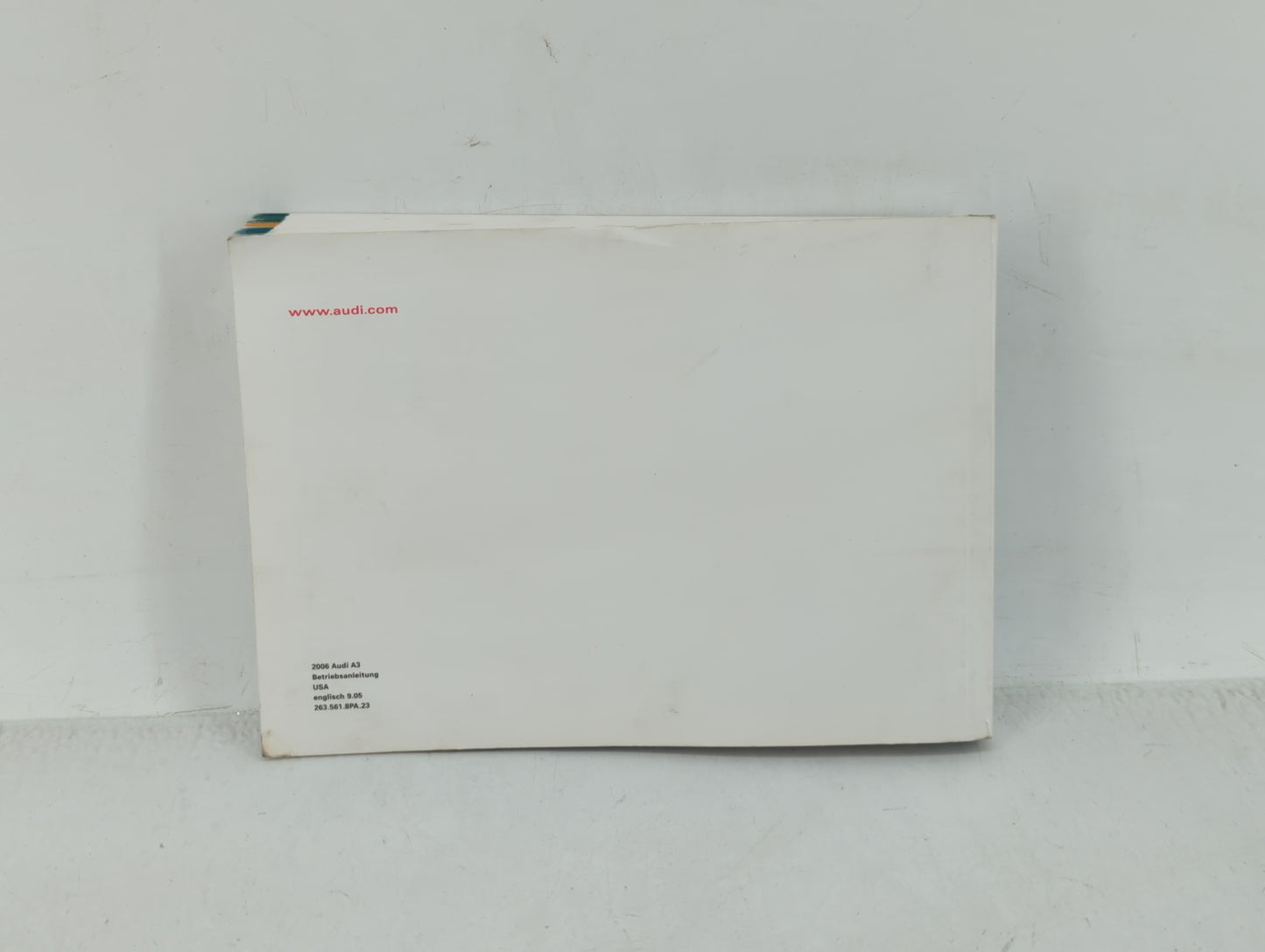 2006 Audi A3 Owners Manual Book Guide OEM Used Auto Parts - Oemusedautoparts1.com