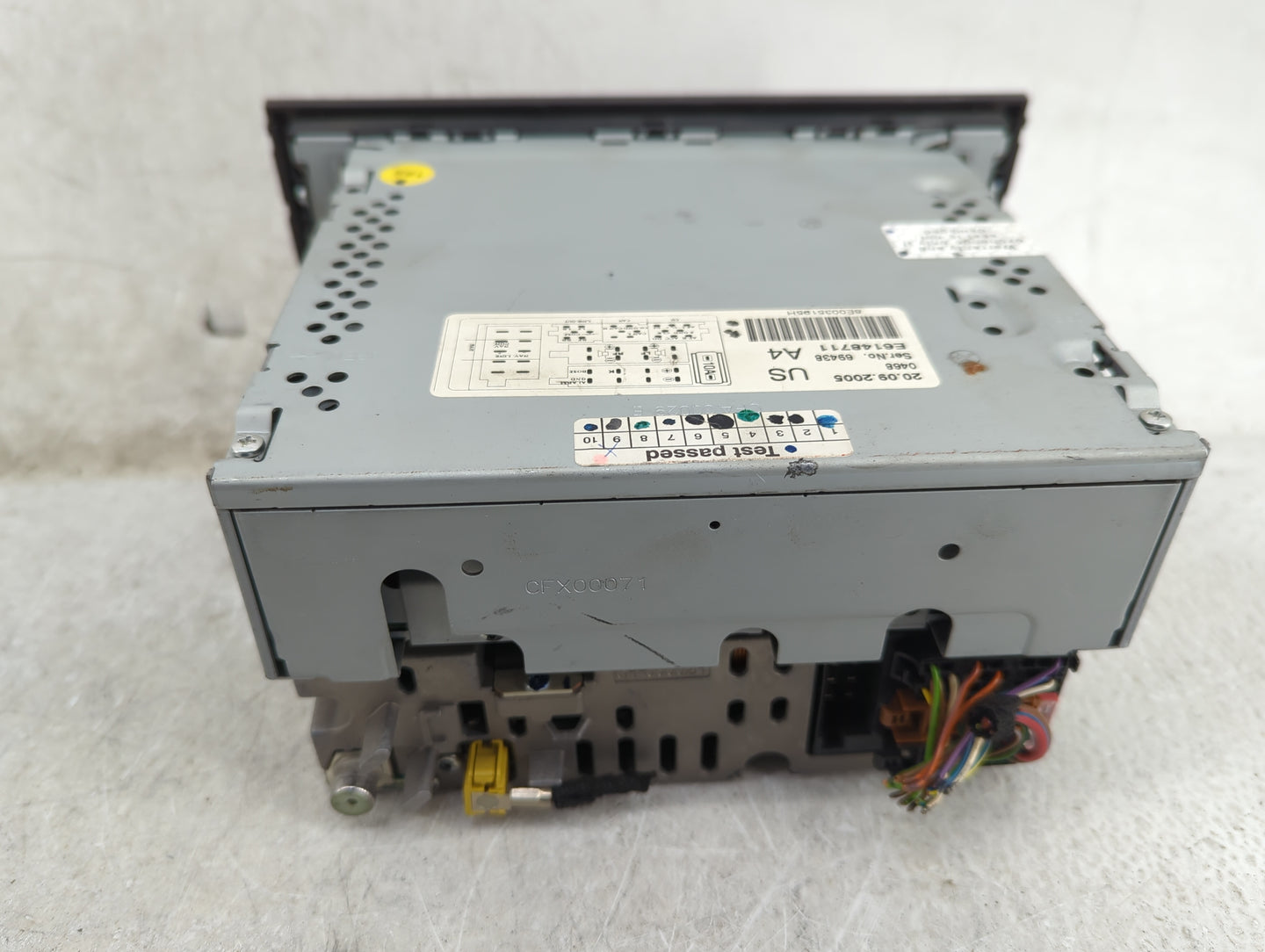 2006-2008 Audi A4 Radio AM FM Cd Player Receiver Replacement P/N:8E0035195H CQ-EA1360LC Fits Fits 2006 2007 2008 OEM Used Au