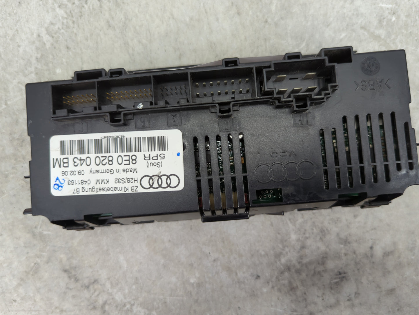 2005-2009 Audi A4 Climate Control Module Temperature AC/Heater Replacement P/N:8E0 820 043 BM Fits Fits 2005 2006 2007 2008 
