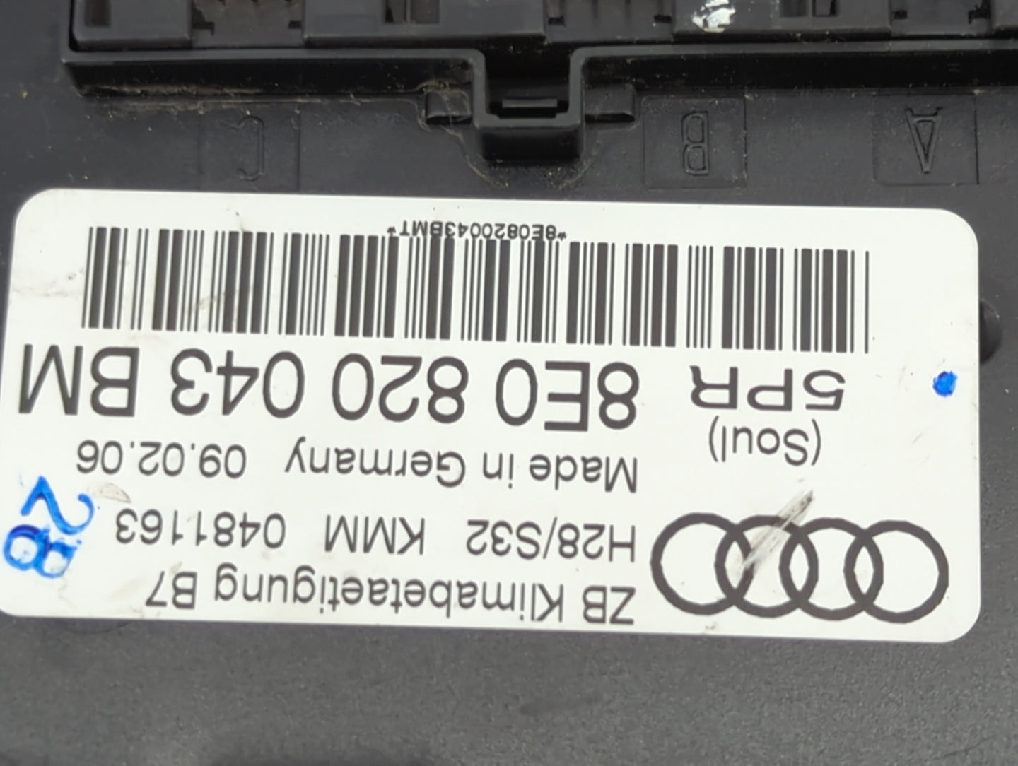 2005-2009 Audi A4 Climate Control Module Temperature AC/Heater Replacement P/N:8E0 820 043 BM Fits Fits 2005 2006 2007 2008 