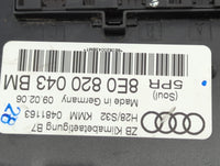 2005-2009 Audi A4 Climate Control Module Temperature AC/Heater Replacement P/N:8E0 820 043 BM Fits Fits 2005 2006 2007 2008 