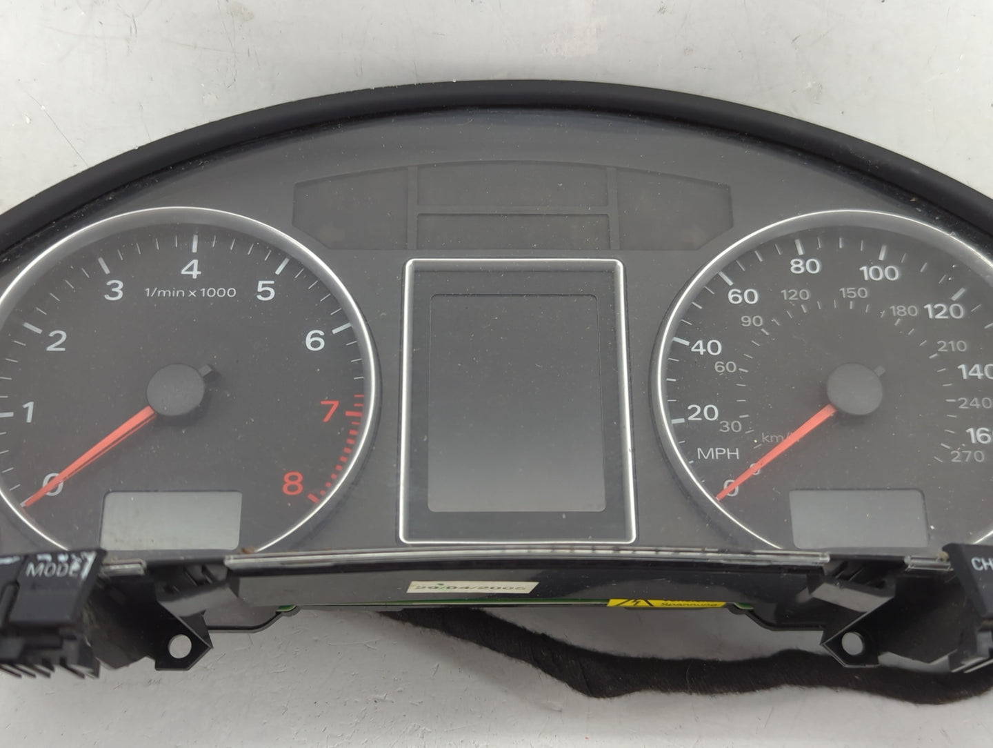 2006-2008 Audi A4 Instrument Cluster Speedometer Gauges P/N:8E0920982F 0263626214 Miles: Fits Fits 2006 2007 2008 OEM Used A