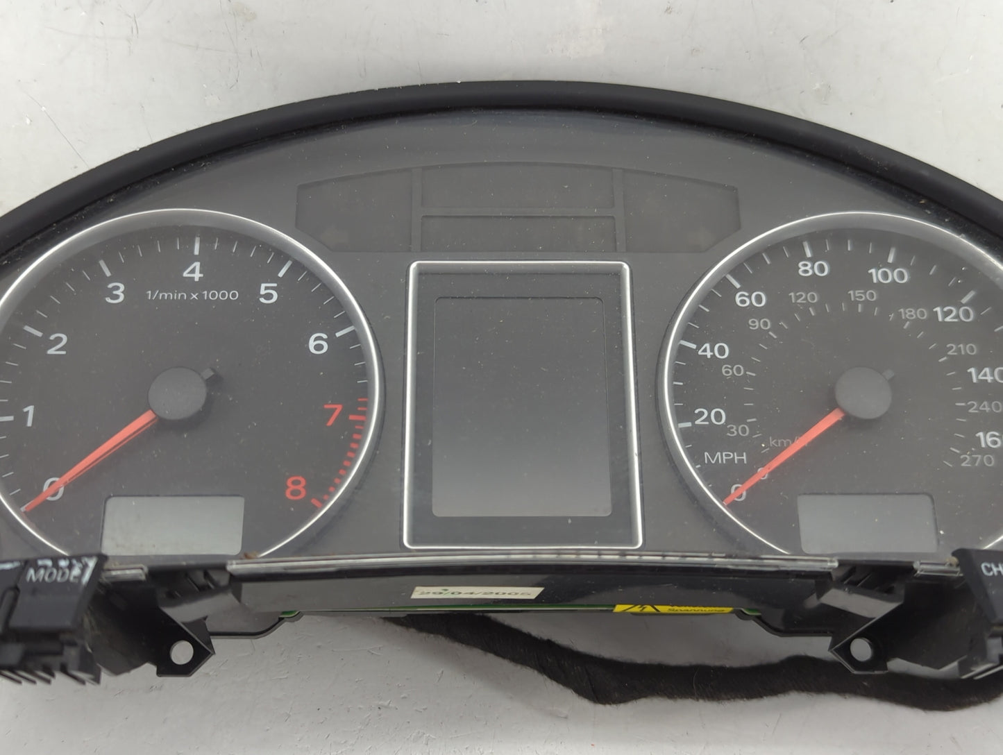2006-2008 Audi A4 Instrument Cluster Speedometer Gauges P/N:8E0920982F 0263626214 Miles: Fits Fits 2006 2007 2008 OEM Used A