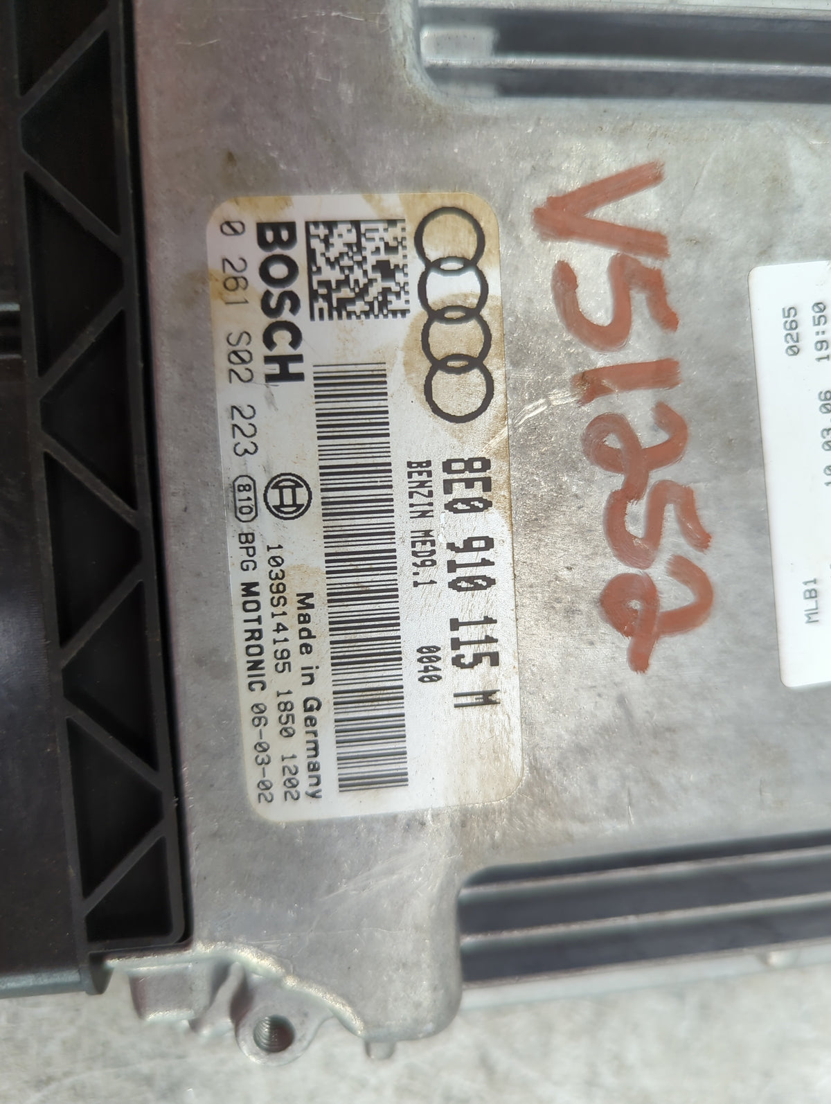 2006 Audi A4 PCM Engine Control Computer ECU ECM PCU OEM P/N:8E0910115M 0261S02223, 1039S14195 Fits OEM Used Auto Parts - Oe