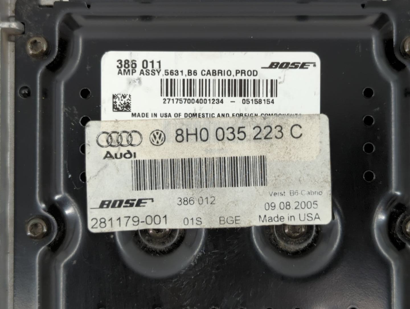 2006-2008 Audi A4 Am Fm Cd Player Radio Receiver - Oemusedautoparts1.com