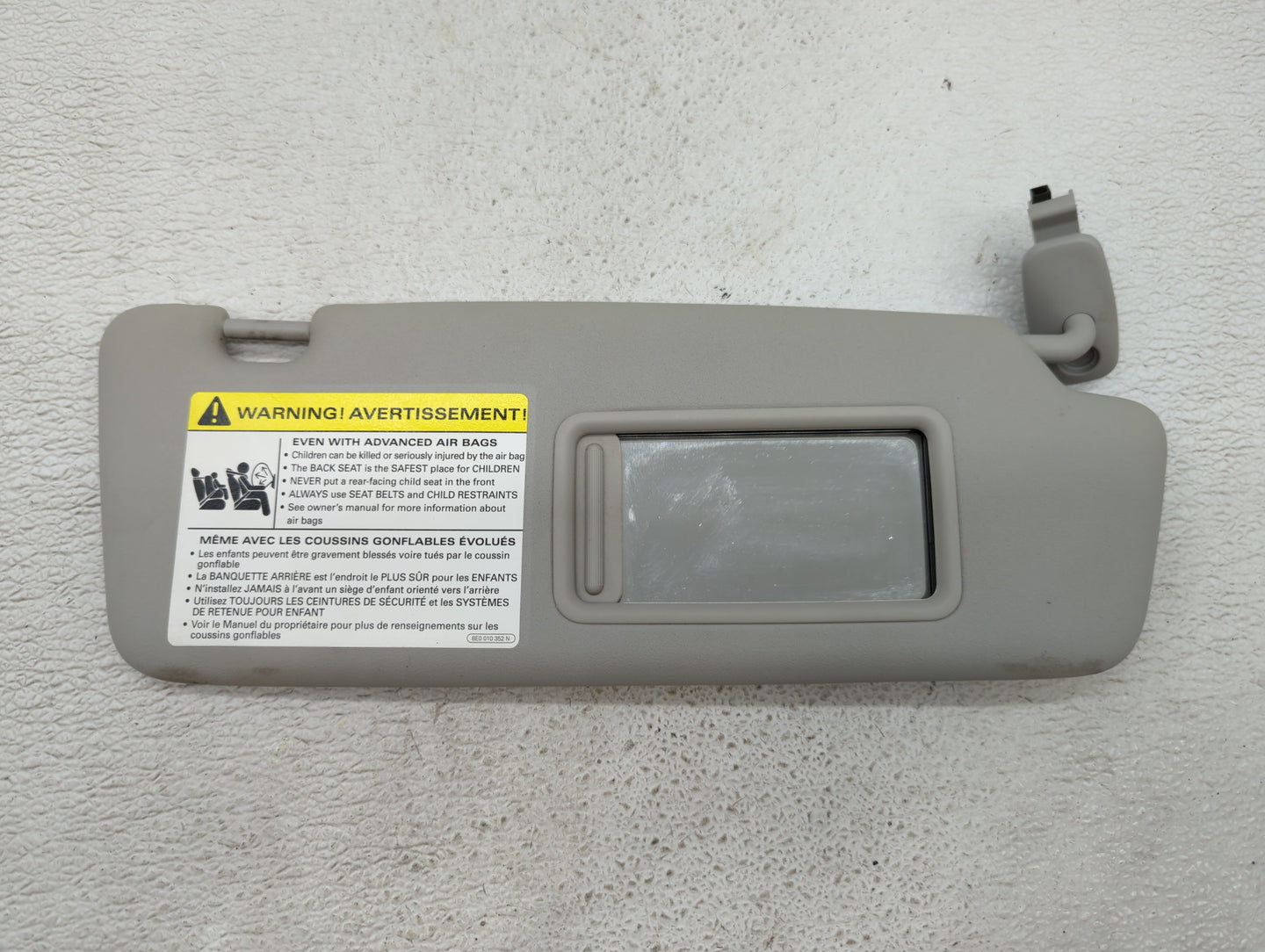 2002-2008 Audi A4 Sun Visor Shade Replacement Passenger Right Mirror Fits Fits 2002 2003 2004 2005 2006 2007 2008 OEM Used A
