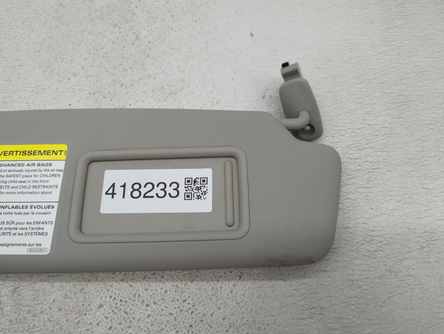 2002-2008 Audi A4 Sun Visor Shade Replacement Passenger Right Mirror Fits Fits 2002 2003 2004 2005 2006 2007 2008 OEM Used A