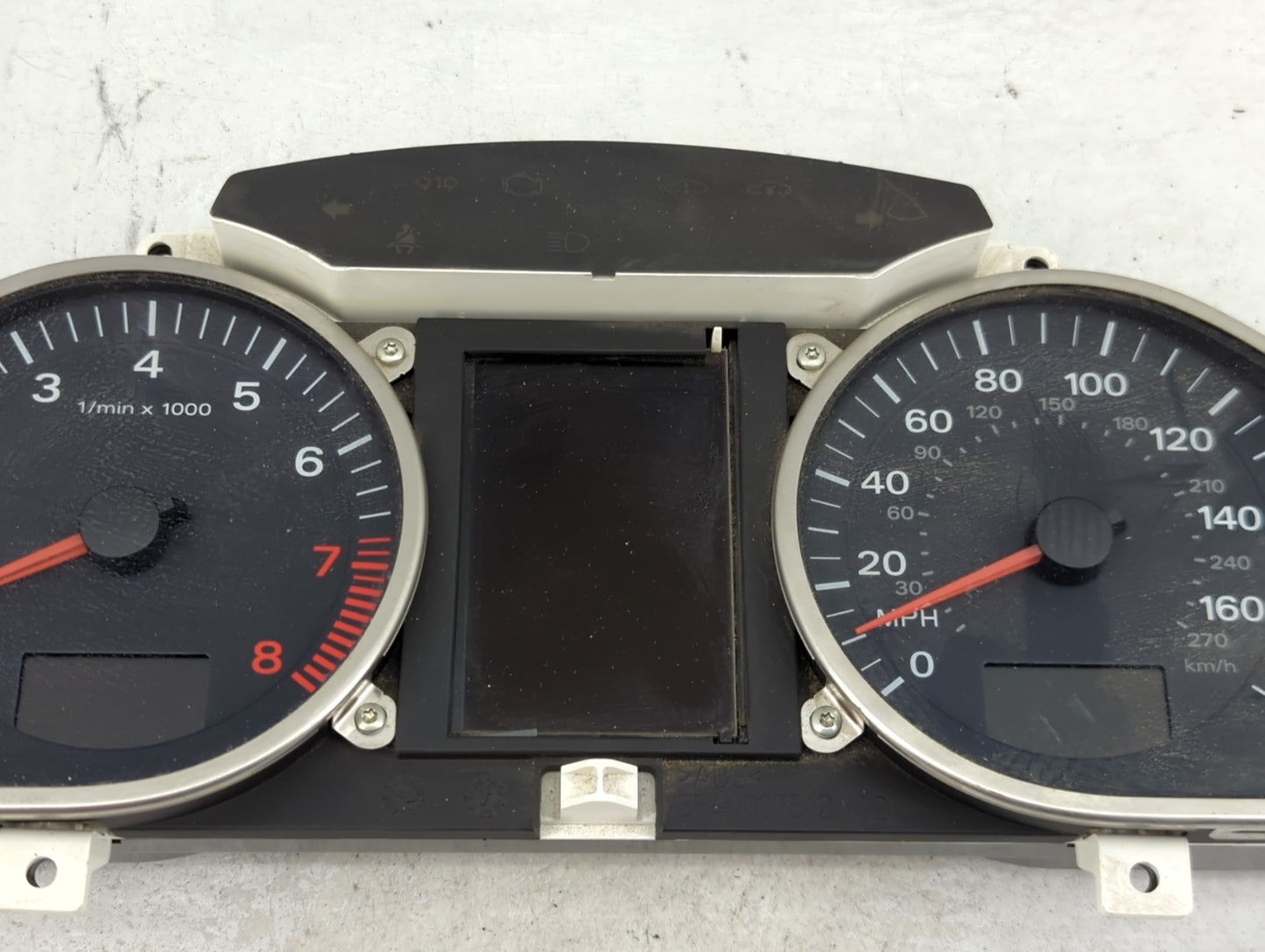 2005-2008 Audi A6 Instrument Cluster Speedometer Gauges P/N:5550007301 Miles: Fits Fits 2005 2006 2007 2008 OEM Used Auto Pa