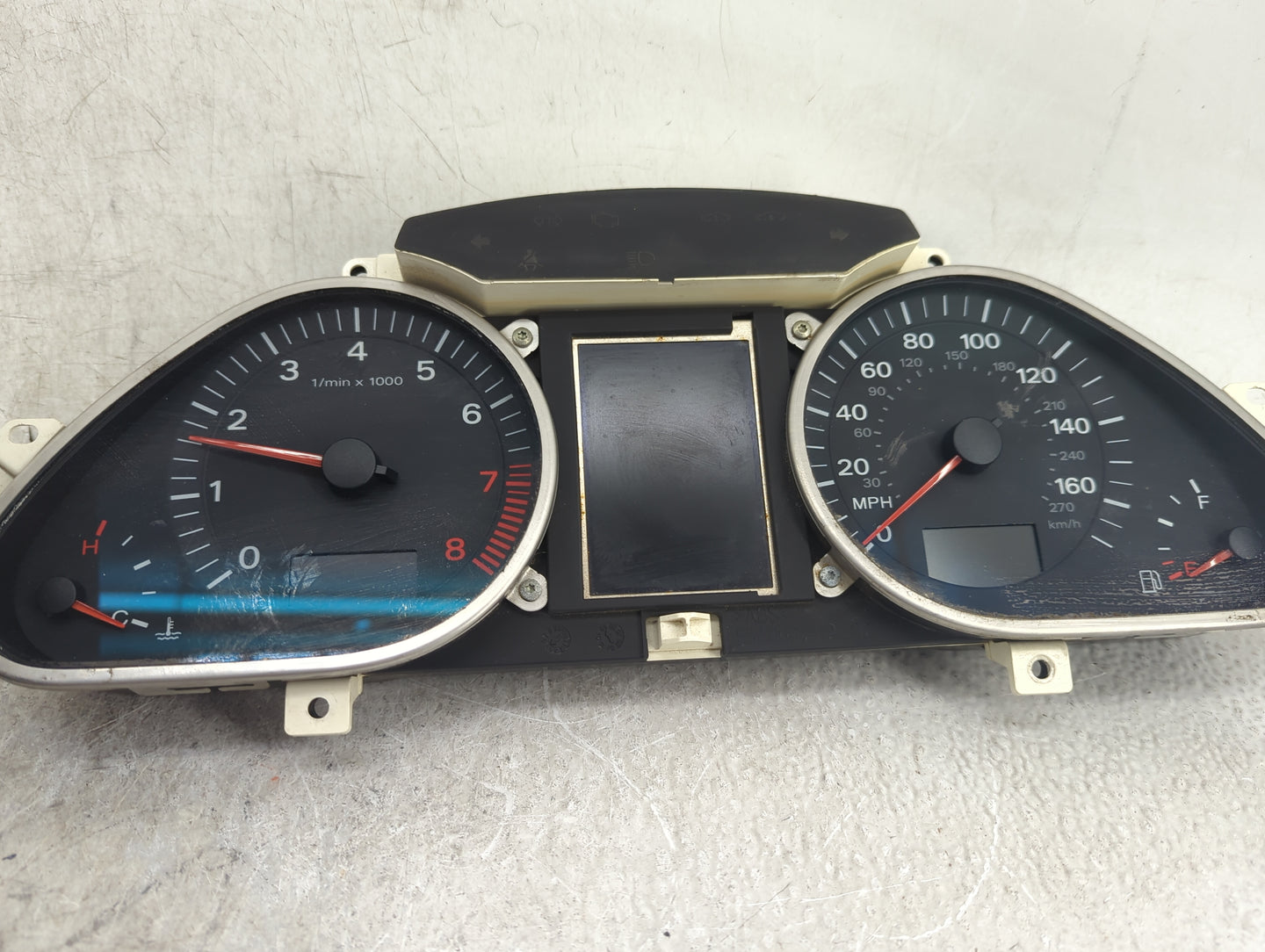 2005-2008 Audi A6 Instrument Cluster Speedometer Gauges P/N:5550007301 Miles:120K Fits Fits 2005 2006 2007 2008 OEM Used Aut