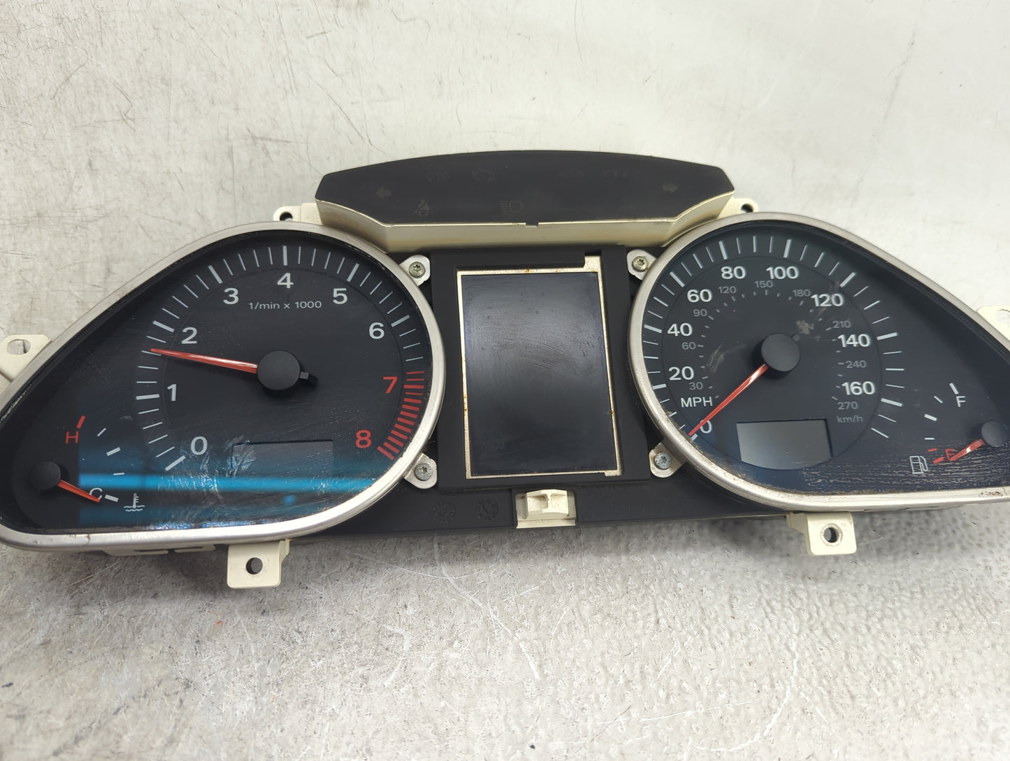 2005-2008 Audi A6 Instrument Cluster Speedometer Gauges P/N:5550007301 Miles:120K Fits Fits 2005 2006 2007 2008 OEM Used Aut