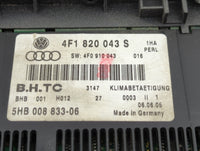 2006-2011 Audi A6 Climate Control Module Temperature AC/Heater Replacement P/N:4F1820043S 4F0910043 Fits OEM Used Auto Parts