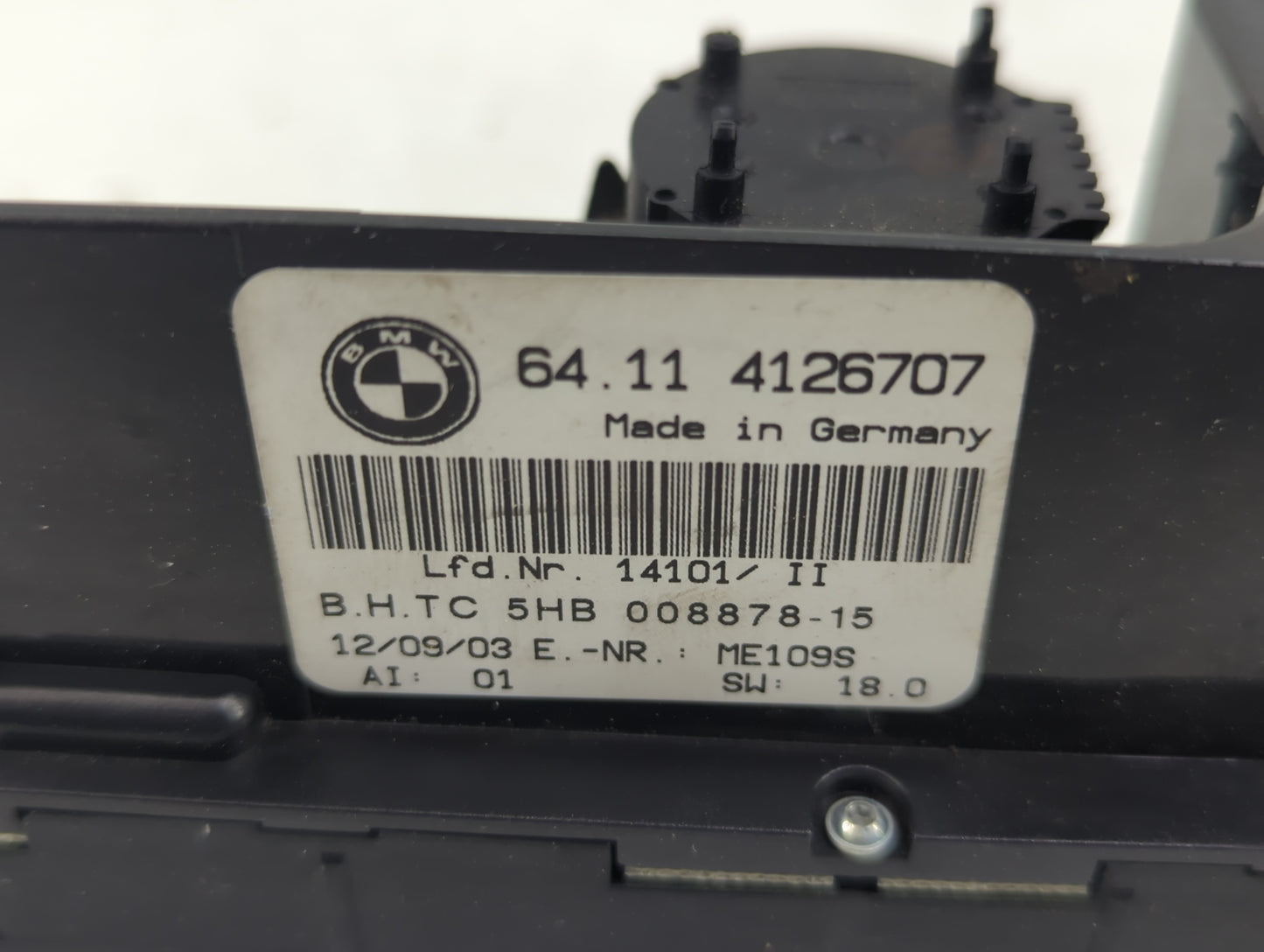 2001-2005 Bmw 325i Climate Control Module Temperature AC/Heater Replacement P/N:64114126707 5HB008878-15 Fits OEM Used Auto 