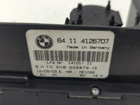2001-2005 Bmw 325i Climate Control Module Temperature AC/Heater Replacement P/N:64114126707 5HB008878-15 Fits OEM Used Auto 