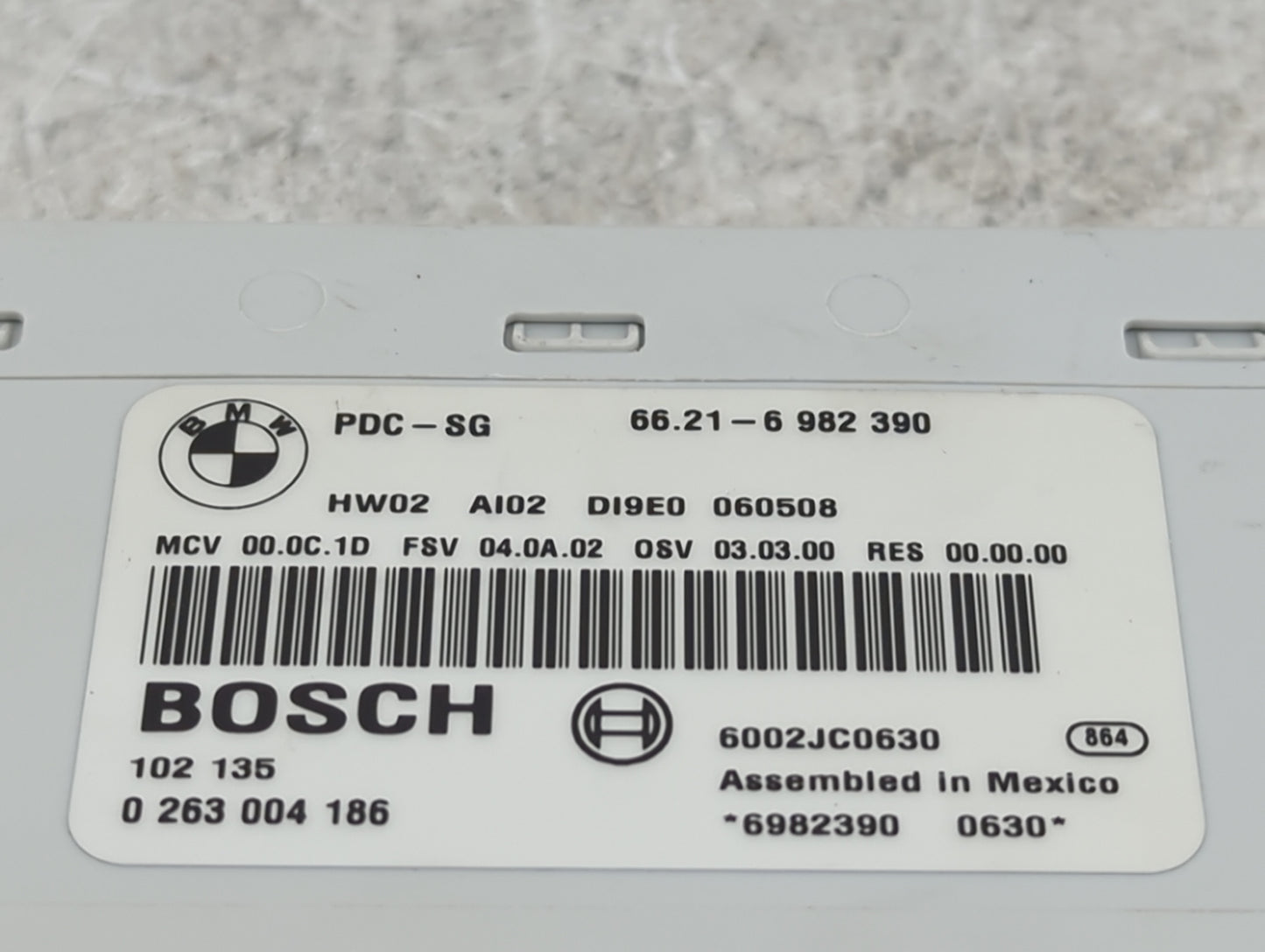 2006 Bmw 325i PCM Engine Control Computer ECU ECM PCU OEM P/N:66.21-6 982 390 0 263 004 186, 6982390, 102 135, 6002JC0630 Fi