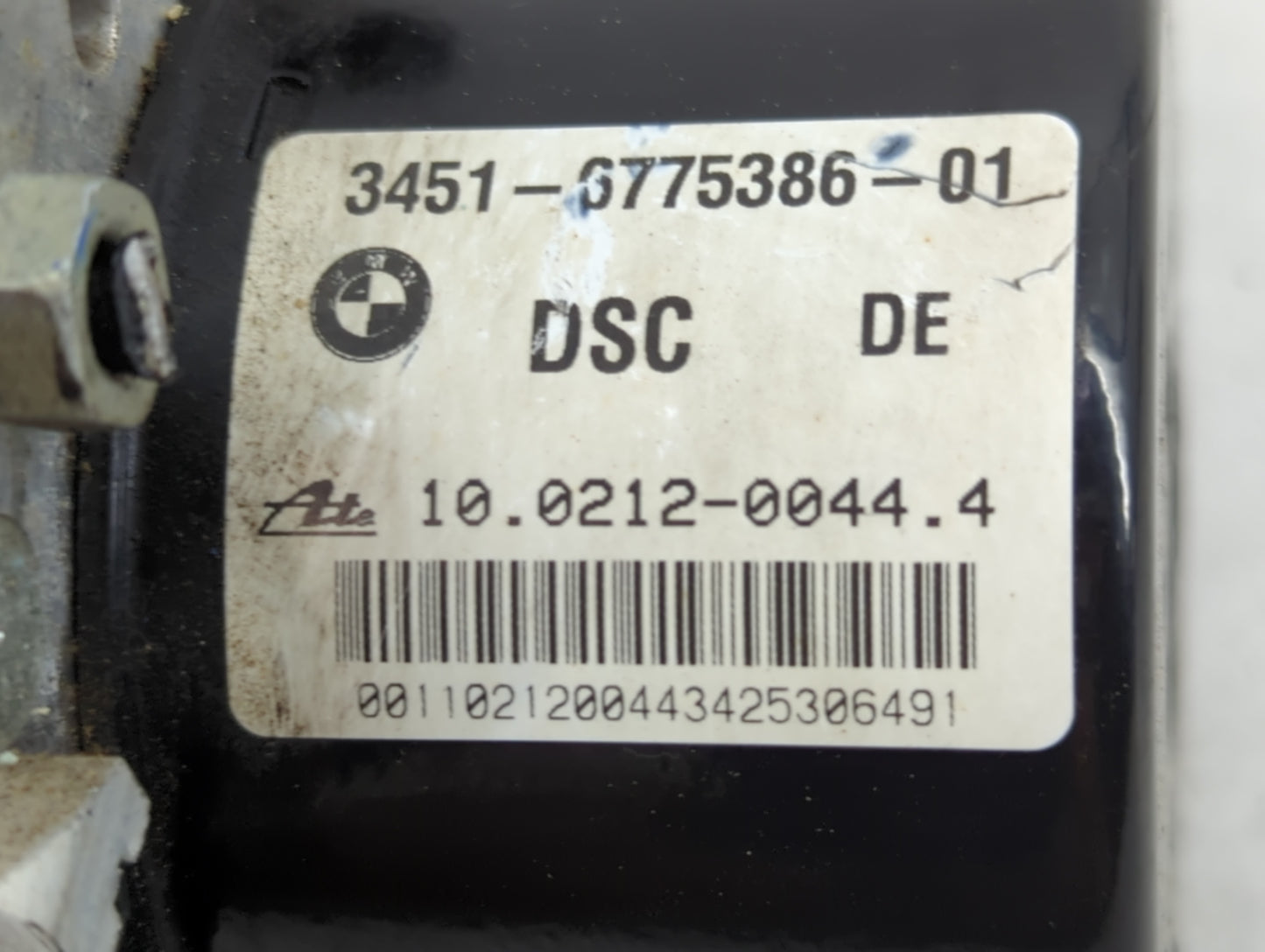2006 Bmw 325i ABS Pump Control Module Replacement P/N:3451-6774929-01 Fits OEM Used Auto Parts - Oemusedautoparts1.com