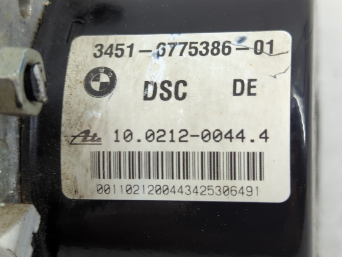 2006 Bmw 325i Anti-Lock Brake ABS Pump Module Actuator OEM P/N:3451-6774929-01 Fits OEM Used Auto Parts - Oemusedautoparts1.