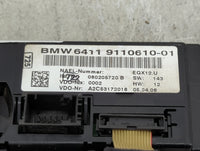 2006 Bmw 325i Climate Control Module Temperature AC/Heater Replacement P/N:9110610-01 Fits OEM Used Auto Parts - Oemusedauto
