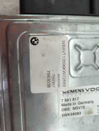 2006 Bmw 325i PCM Engine Control Computer ECU ECM PCU OEM P/N:7561817 5WK98083, DME MSV70 Fits OEM Used Auto Parts - Oemused