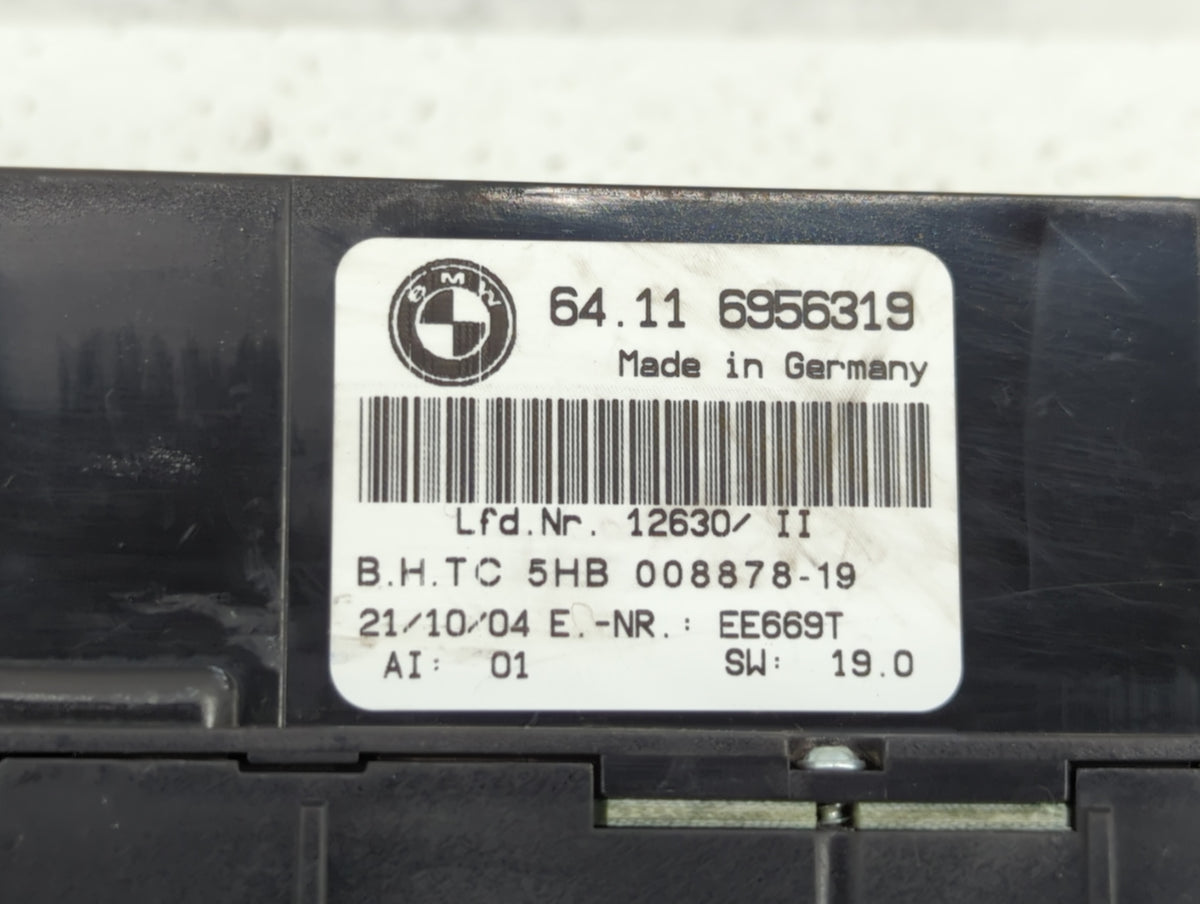 2006 Bmw 325i Climate Control Module Temperature AC/Heater Replacement P/N:64.11 6931602 64.11 6917004, 64.11 4126707 Fits O