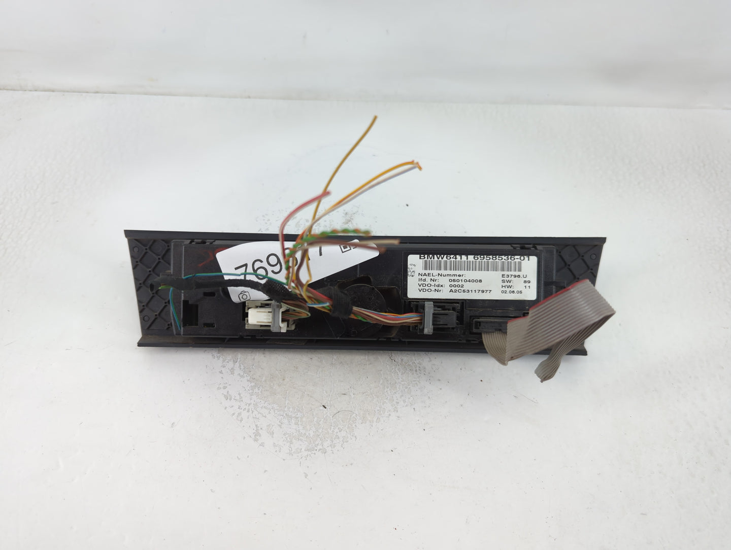 2001-2005 Bmw 325i Climate Control Module Temperature AC/Heater Replacement P/N:BMW6411 6958536-01 Fits OEM Used Auto Parts 