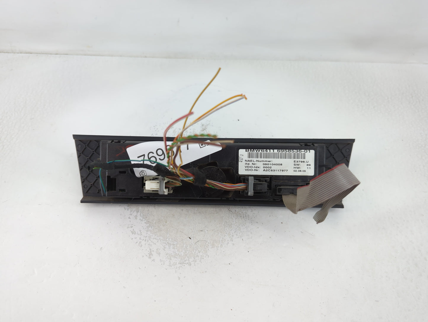 2001-2005 Bmw 325i Climate Control Module Temperature AC/Heater Replacement P/N:BMW6411 6958536-01 Fits OEM Used Auto Parts 