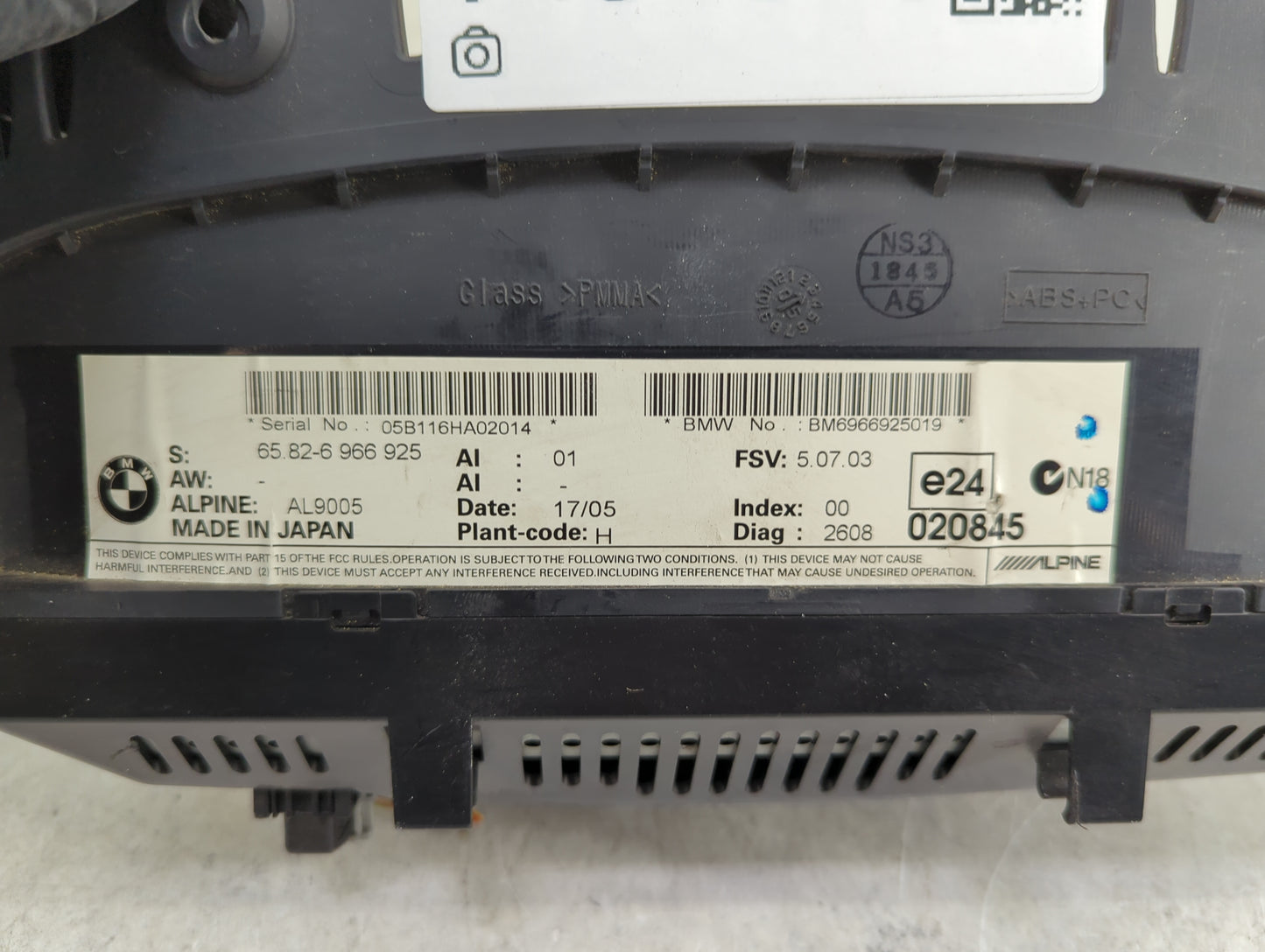 2006 Bmw 330i Speedometer Instrument Cluster Gauges 1451820 - Oemusedautoparts1.com