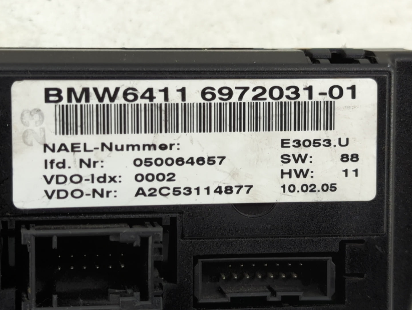 2006 Bmw 330i Climate Control Module Temperature AC/Heater Replacement P/N:6972031-01 Fits OEM Used Auto Parts - Oemusedauto