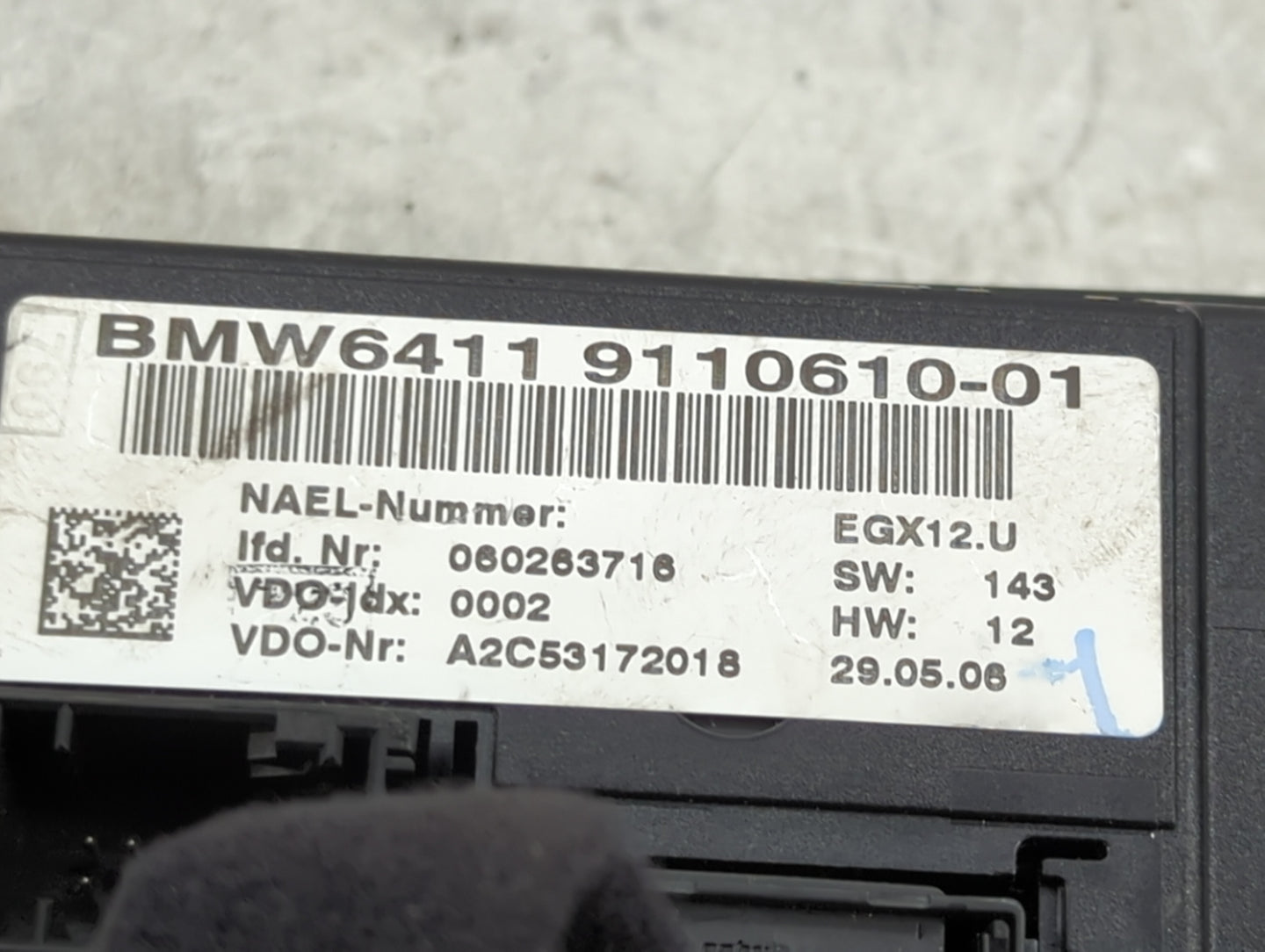 2006 Bmw 330i Climate Control Module Temperature AC/Heater Replacement P/N:9110610-01 Fits OEM Used Auto Parts - Oemusedauto