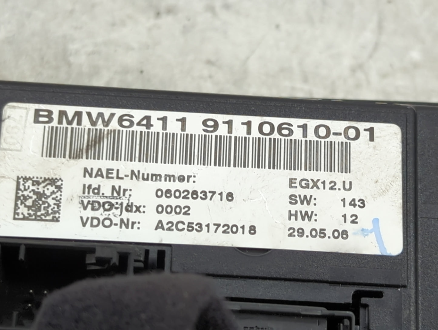 2006 Bmw 330i Climate Control Module Temperature AC/Heater Replacement P/N:9110610-01 Fits OEM Used Auto Parts - Oemusedauto