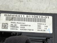 2006 Bmw 330i Climate Control Module Temperature AC/Heater Replacement P/N:9110610-01 Fits OEM Used Auto Parts - Oemusedauto